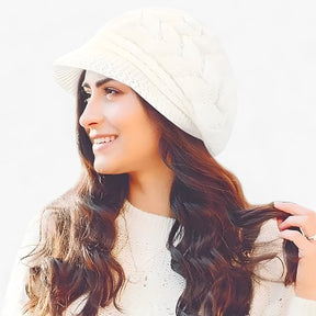 Beanie : Muts Dames Beige - Wintermuts voor in Wit van Pantino