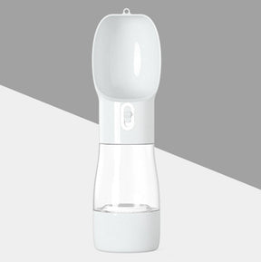 pets : 3-in-1 Hondendrinkfles Grijs - Waterfles Voedselcontainer - Kunststof in Grijs van Pantino