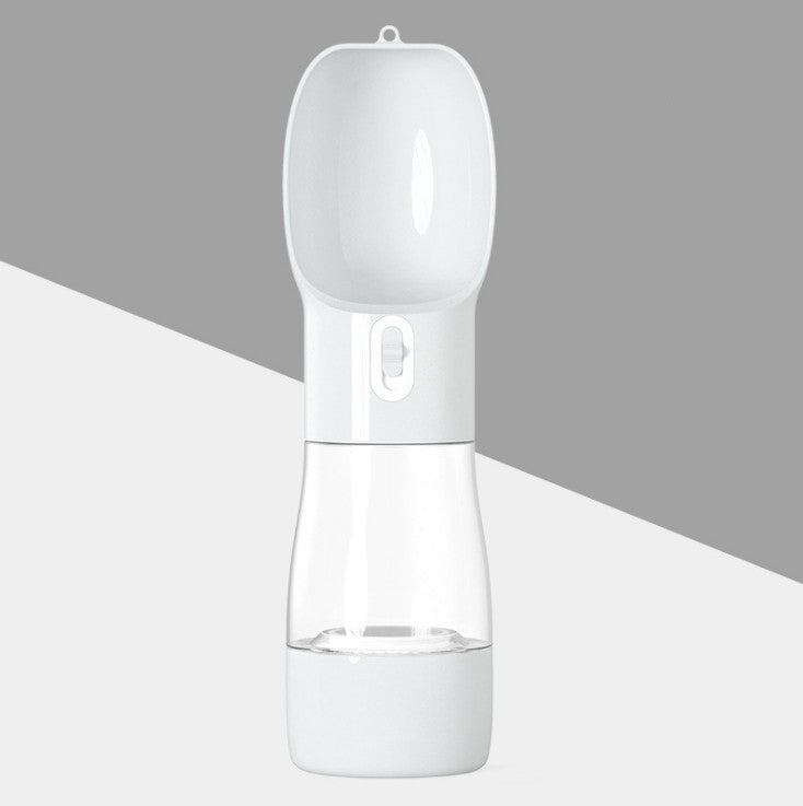 pets : 3-in-1 Hondendrinkfles Grijs - Waterfles Voedselcontainer - Kunststof in Grijs van Pantino