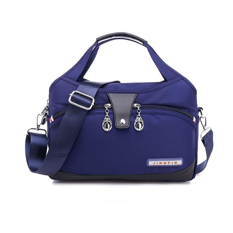 bags : Handtas Dames Grijs - MultiSafe - Waterdichte Nylon in Blauw van Pantino