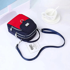 bags : Crossbody Tas Blauw - PhoneBag - Telefoonhoesje met Rits voor in van Pantino