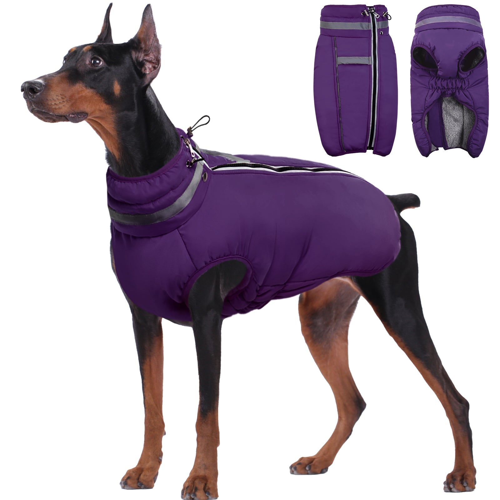 pets : Gezellige en Reflecterende Hondenwinterjas - Roze in van Pantino