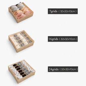 home & garden : Ondergoed Organizer - Opvouwbare Ladeverdeler - Houd Sokken en Bh's op een Nette Manier Gesorteerd in van Pantino