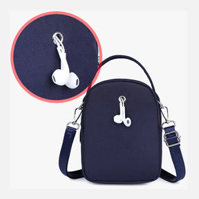 bags : Crossbody Tas Blauw - PhoneBag - Telefoonhoesje met Rits voor in van Pantino