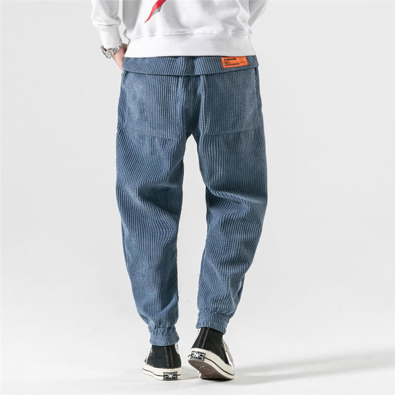 Velvet Pants : Fluwelen Broeken - Trendy - Donkerblauw in van Pantino