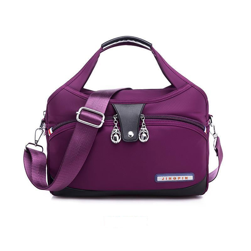 bags : Handtas Dames Grijs - MultiSafe - Waterdichte Nylon in Purper van Pantino