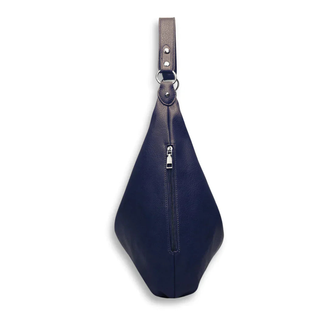 bags : Kaia Vegan Leren Hobo Tas - Wijnrood in van Pantino