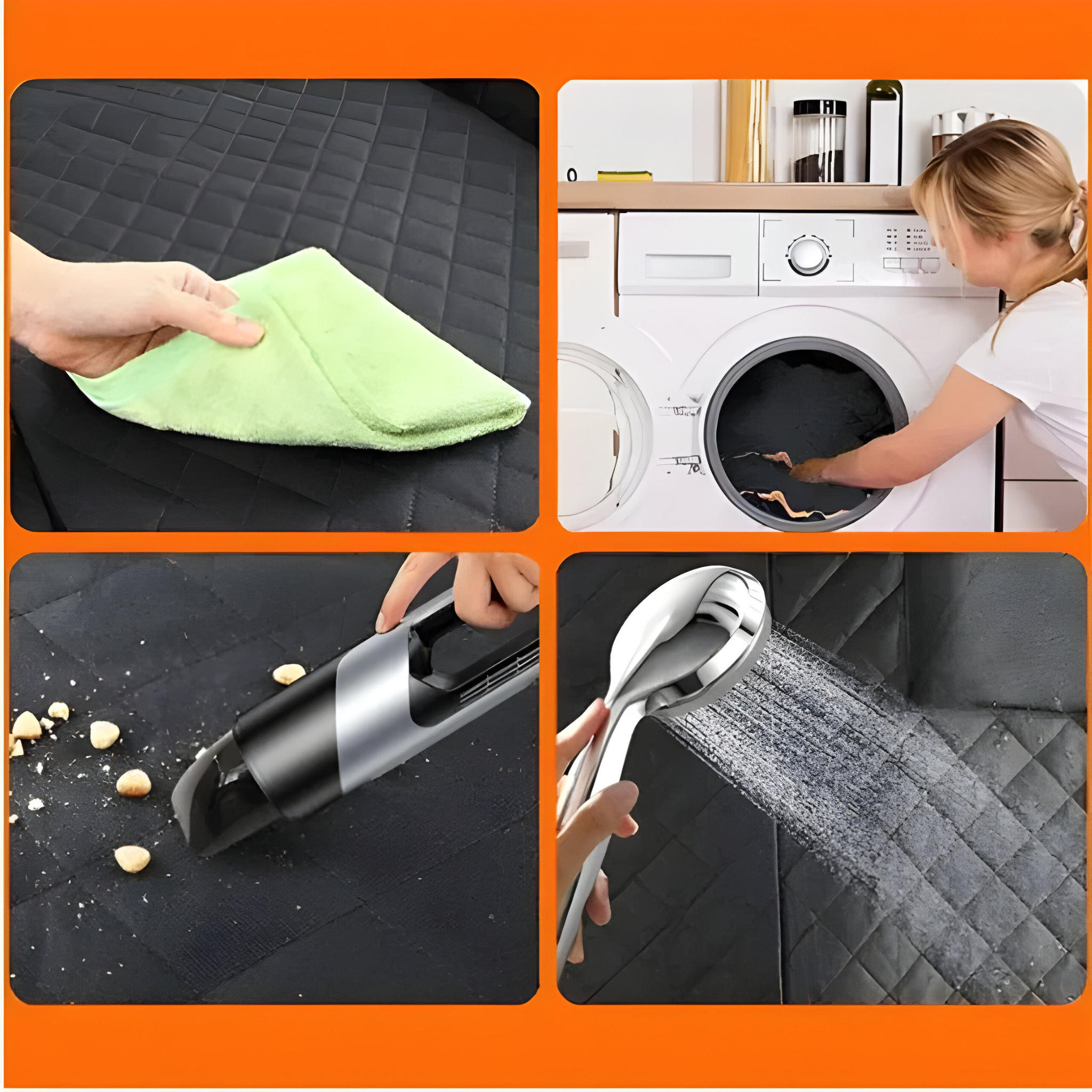 Autostoelhoes Waterdicht Zwart voor Honden - Universeel, Rekbaar, Antislip, Volledige Bescherming
