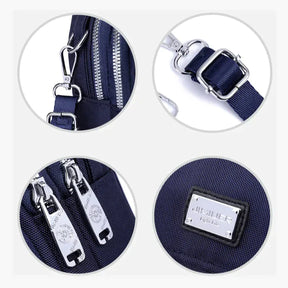 bags : Crossbody Tas Blauw - PhoneBag - Telefoonhoesje met Rits voor in van Pantino