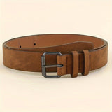 Belt Brown - Men 1 Piece PU Leather Fashionable Elegant