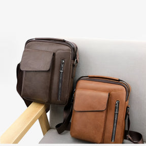 bags : Schoudertas Bruin - Luxe Leren voor Stijl en Functionaliteit in van Pantino
