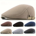 Baret Dames Zwart - Trendy Ademende Zomer Britse Baretpet voor Heren Golf