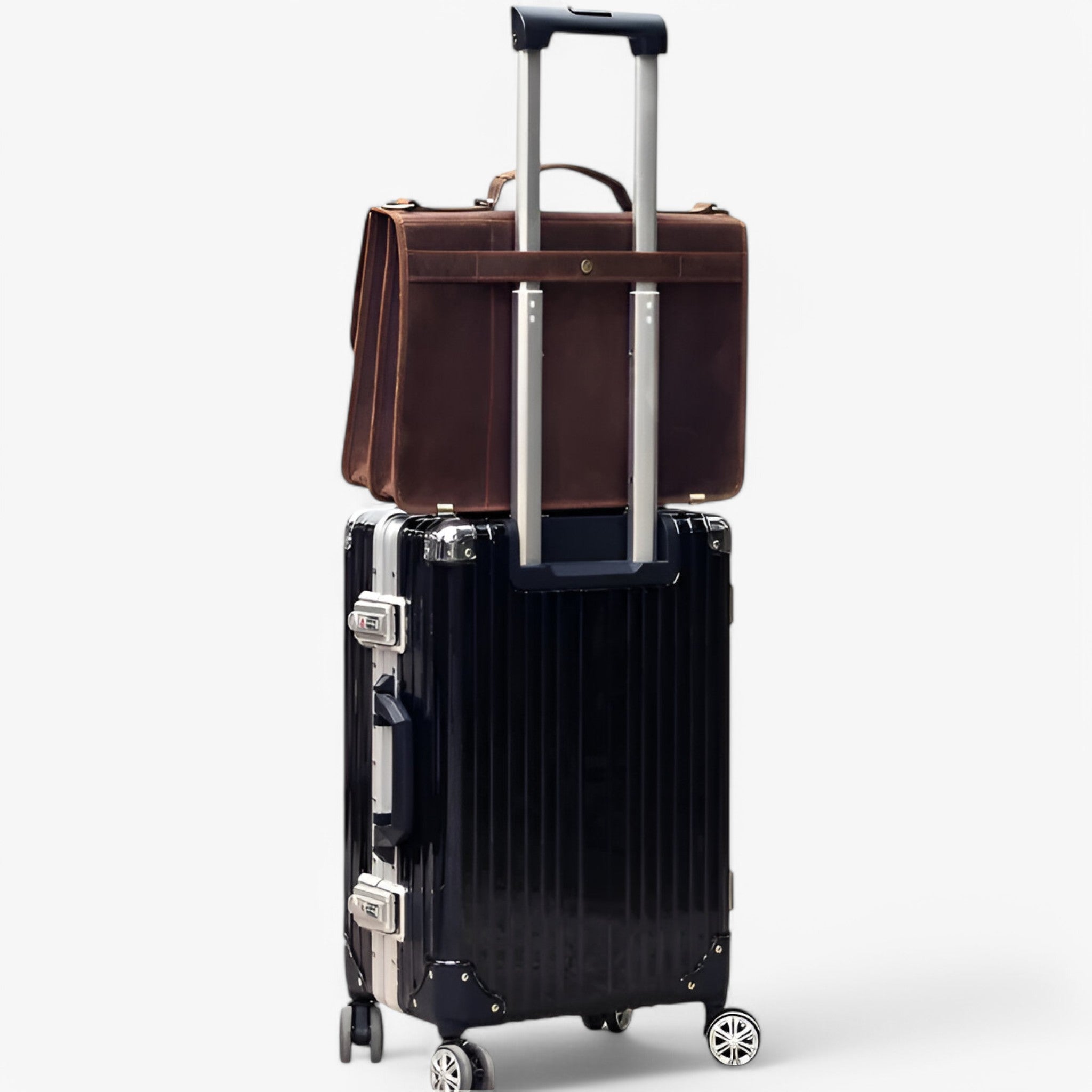 bags : Laptoptas Bruin - Luxe Lederen Leer in van Pantino