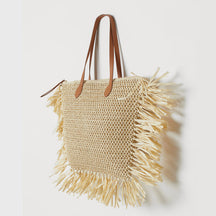 bags : Geweven Tas met Één Schouder - Lichtbruin in Beige van Pantino