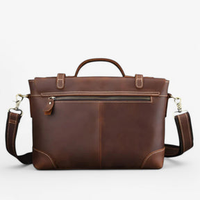 bags : Luxe Lederen Aktetas Leer - Bruin in van Pantino