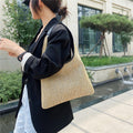 Skuldertaske til Damer Khaki - Rattan - SeaSide Chic