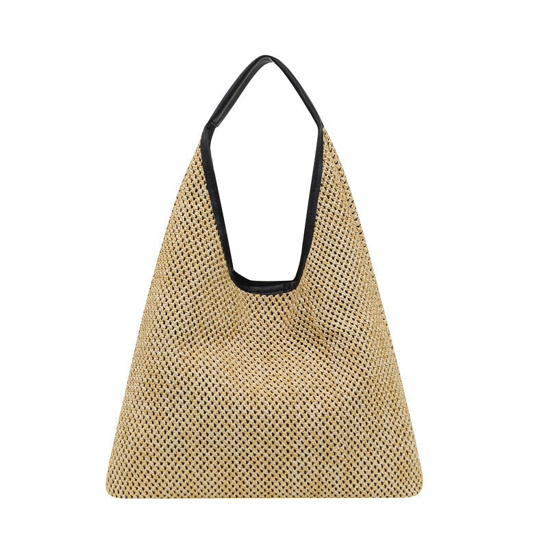 bags : Schoudertas Dames Khaki - Rotan - SeaSide Chic in Khaki van Pantino