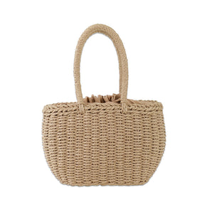 bags : Hot Vrouwen Riet Tasje - Zand & Stijl - Bruin in Bruin van Pantino