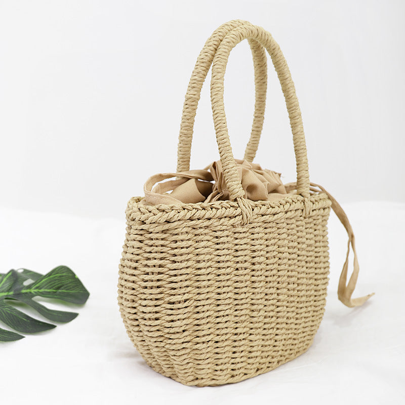 bags : Hot Vrouwen Riet Tasje - Zand & Stijl - Bruin in van Pantino