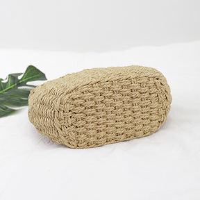 bags : Hot Vrouwen Riet Tasje - Zand & Stijl - Bruin in van Pantino