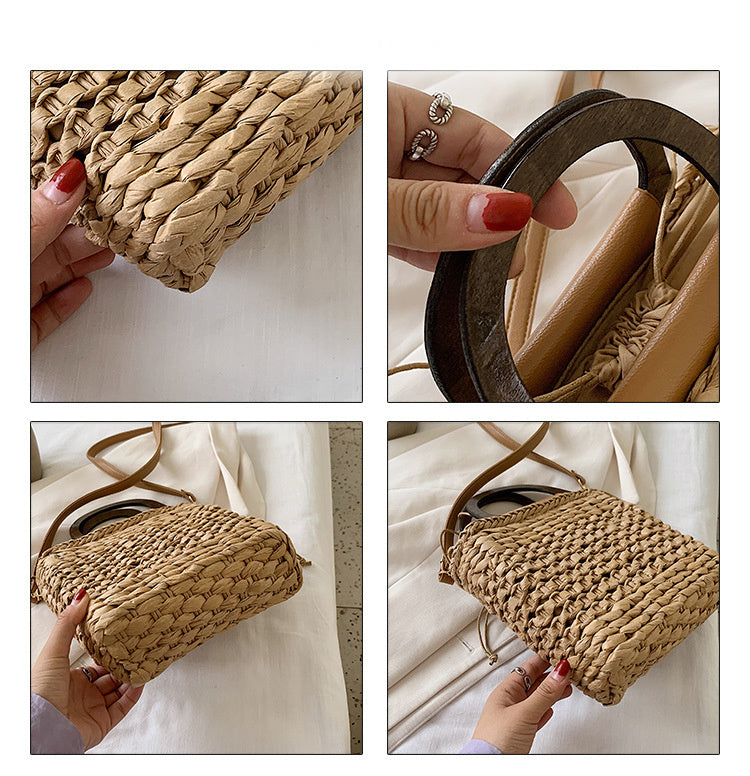bags : Strandtas Wit - Draagbare Diagonale in van Pantino
