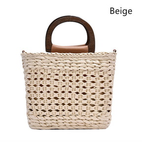bags : Strandtas Wit - Draagbare Diagonale in Wit van Pantino