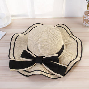 Straw Hat : Roze Strohoed Dames - Zomer Panama Zonnescherm Hoed - Lichtgewicht & Ademend in Beige van Pantino