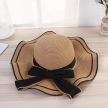 Straw Hat : Roze Strohoed Dames - Zomer Panama Zonnescherm Hoed - Lichtgewicht & Ademend in Khaki van Pantino