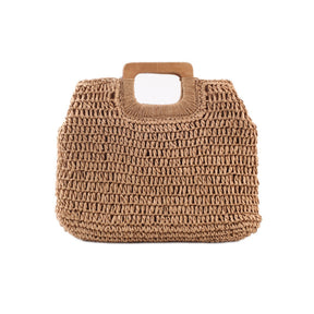 bags : Sunset Stash Handgemaakte Riettas - Beige in van Pantino