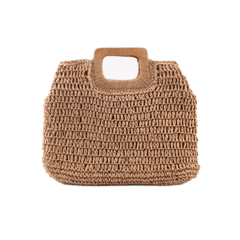bags : Sunset Stash Handgemaakte Riettas - Beige in van Pantino