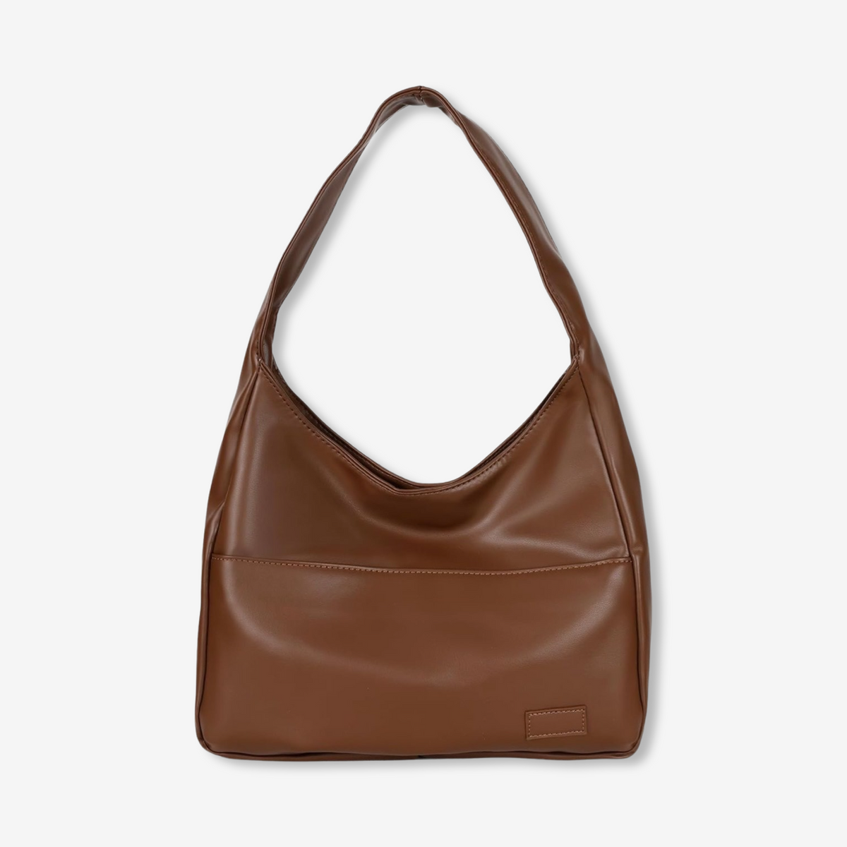 bags : Stijlvolle Schoudertas Dames Leer - Bruin in Bruin van Pantino