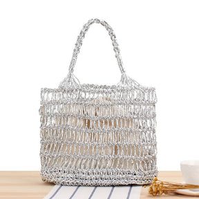 bags : Handtas Zilver - Shoreline Wandeling in Zilver van Pantino