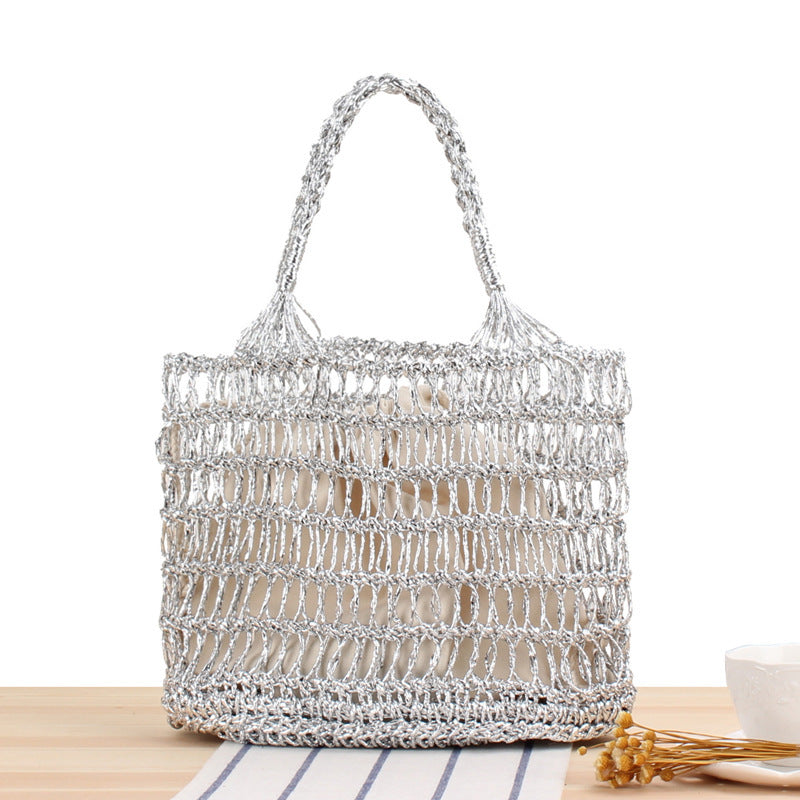 bags : Handtas Zilver - Shoreline Wandeling in Zilver van Pantino