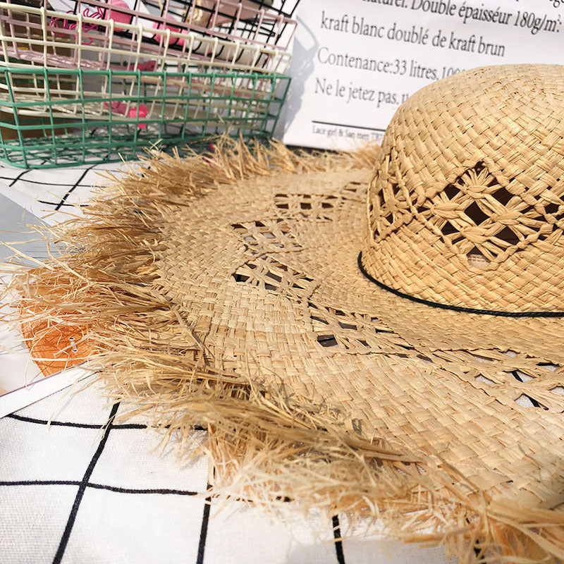 Hat : Hoed Khaki - Lint Floppy Schaduw Panama in van Pantino