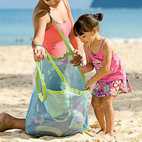 bags : Strandtas met Kinderspeelgoed - Blauw in van Pantino
