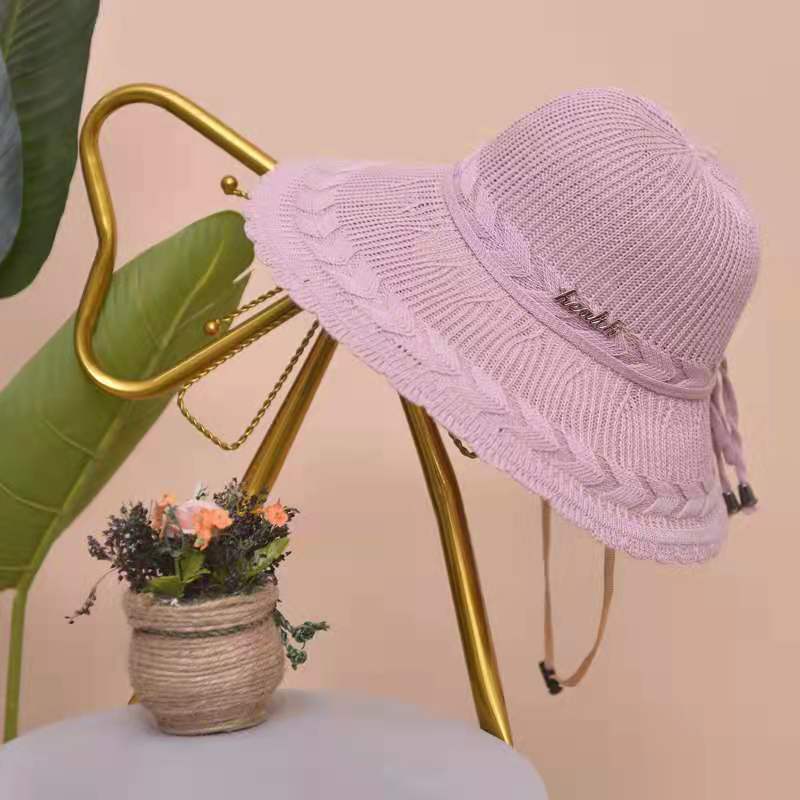 Sun Hat : Muts Khaki - Strandmuts in Roze van Pantino