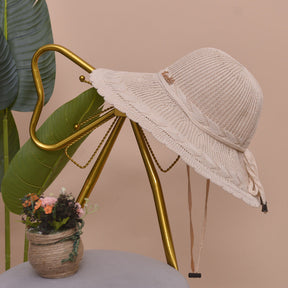 Sun Hat : Muts Khaki - Strandmuts in Beige van Pantino