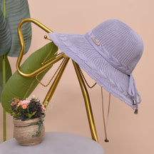Sun Hat : Muts Khaki - Strandmuts in Grijs van Pantino