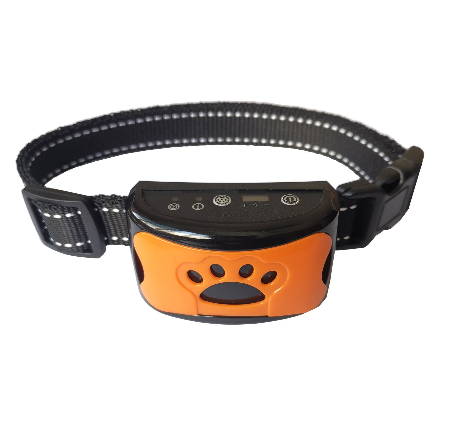 pets : Anti-Blaf Halsband - Diervriendelijk Stop Blaffen Direct - Siliconen in Oranje van Pantino
