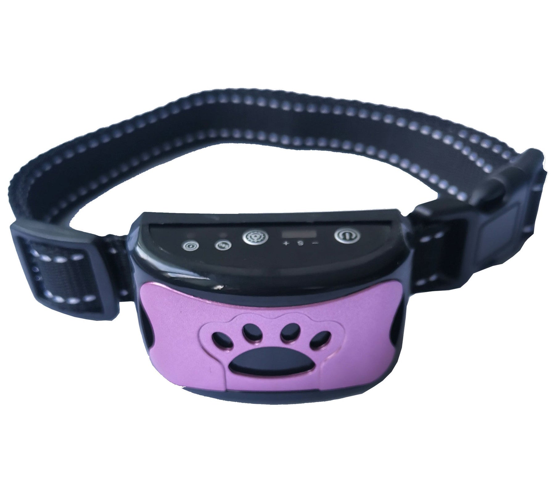 pets : Anti-Blaf Halsband - Diervriendelijk Stop Blaffen Direct - Siliconen in Violet van Pantino