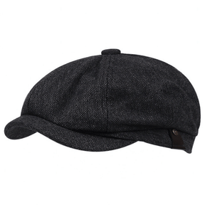 Newsboy Hat : Hoed Heren Zwart - Krantenverkoperhoed voor Ivy Driving Hat in van Pantino