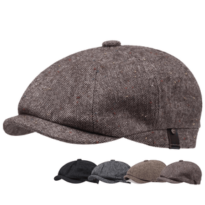 Newsboy Hat : Hoed Heren Zwart - Krantenverkoperhoed voor Ivy Driving Hat in van Pantino