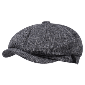 Newsboy Hat : Hoed Heren Zwart - Krantenverkoperhoed voor Ivy Driving Hat in Grijs 56-60cm van Pantino