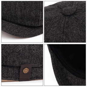 Newsboy Hat : Hoed Heren Zwart - Krantenverkoperhoed voor Ivy Driving Hat in van Pantino