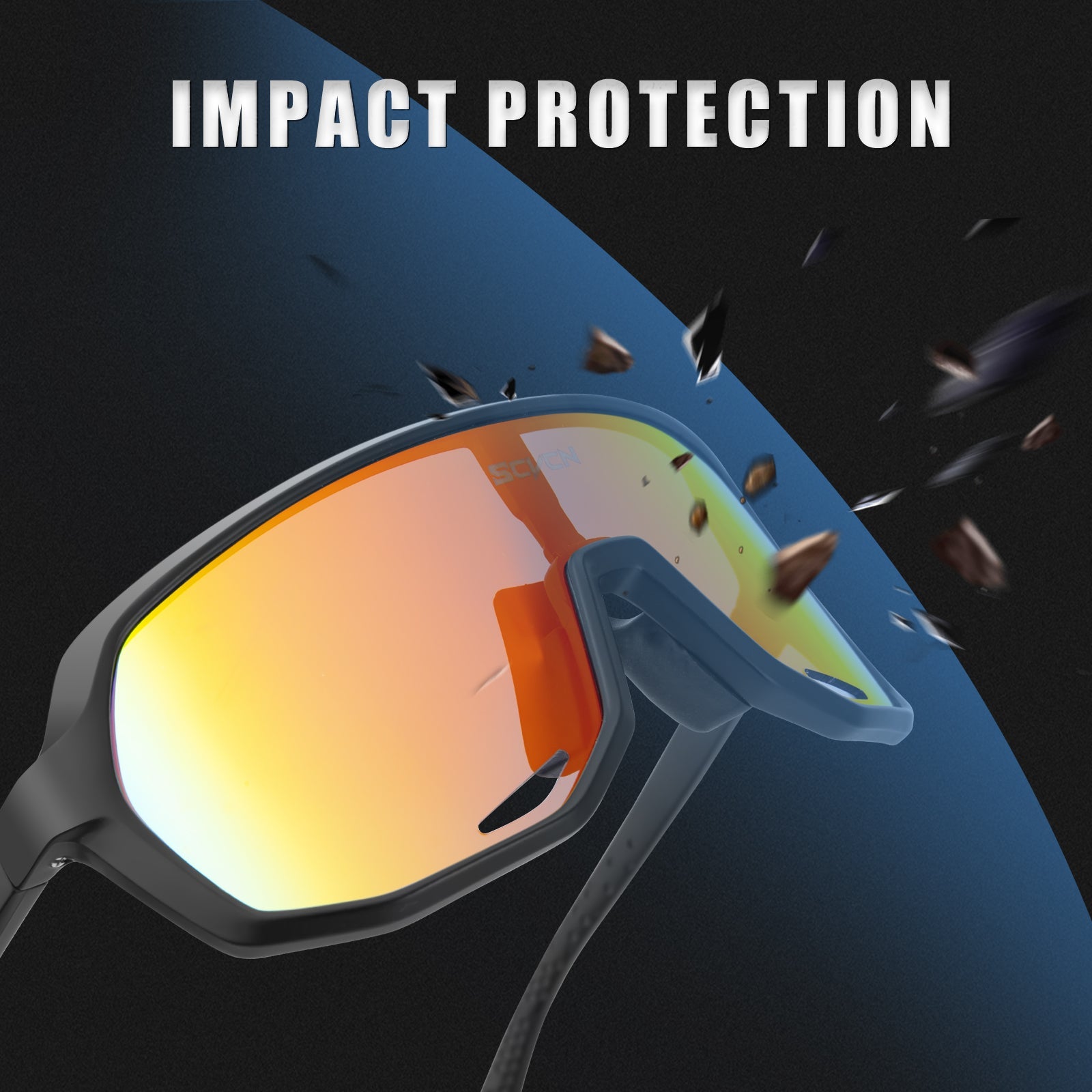 Cycling Sunglasses : Zonnebril Luxe Winddichte Fietszonnebril voor Heren in van Pantino