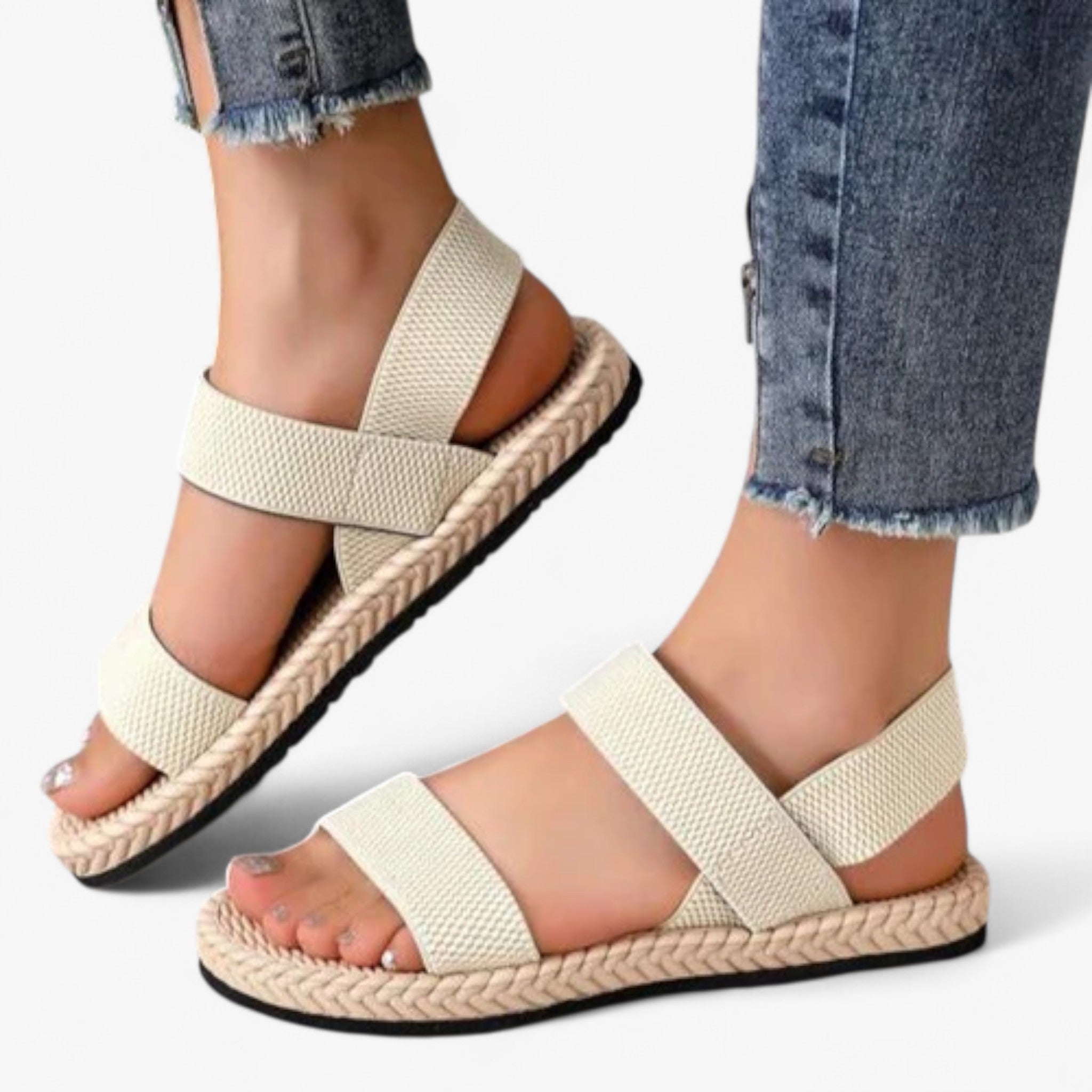 Orthopedic Sandals : Orthopedische Sandalen Dames - Comfortabele Blauwe Leren Sandaal met Voetboogondersteuning in van Pantino