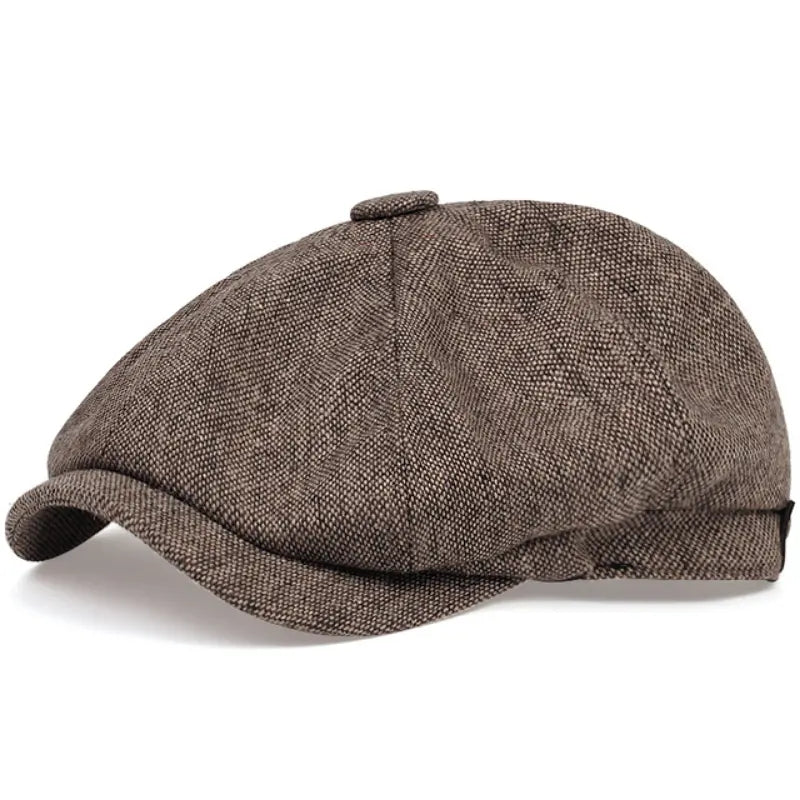 Newsboy Hat : Hoed Heren Zwart - Krantenverkoperhoed voor Ivy Driving Hat in Bruin 56-60cm van Pantino