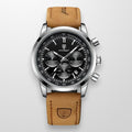Horloge Heren Bruin / Zilver - LuminousWatch - Luxe voor
