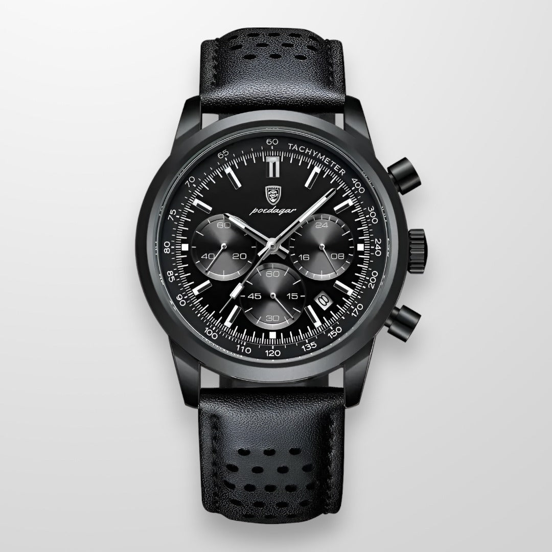 watches : Horloge Heren Bruin / Zilver - LuminousWatch - Luxe voor in Zwart van Pantino