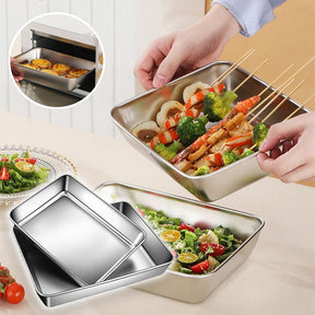 outdoor equipment : BBQTray - Vierkante Roestvrijstalen Plaat in van Pantino